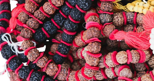 Authentic Rudraksha, crystals, gemstones, and Ayurvedic products beautifully displayed – DivineRoots
