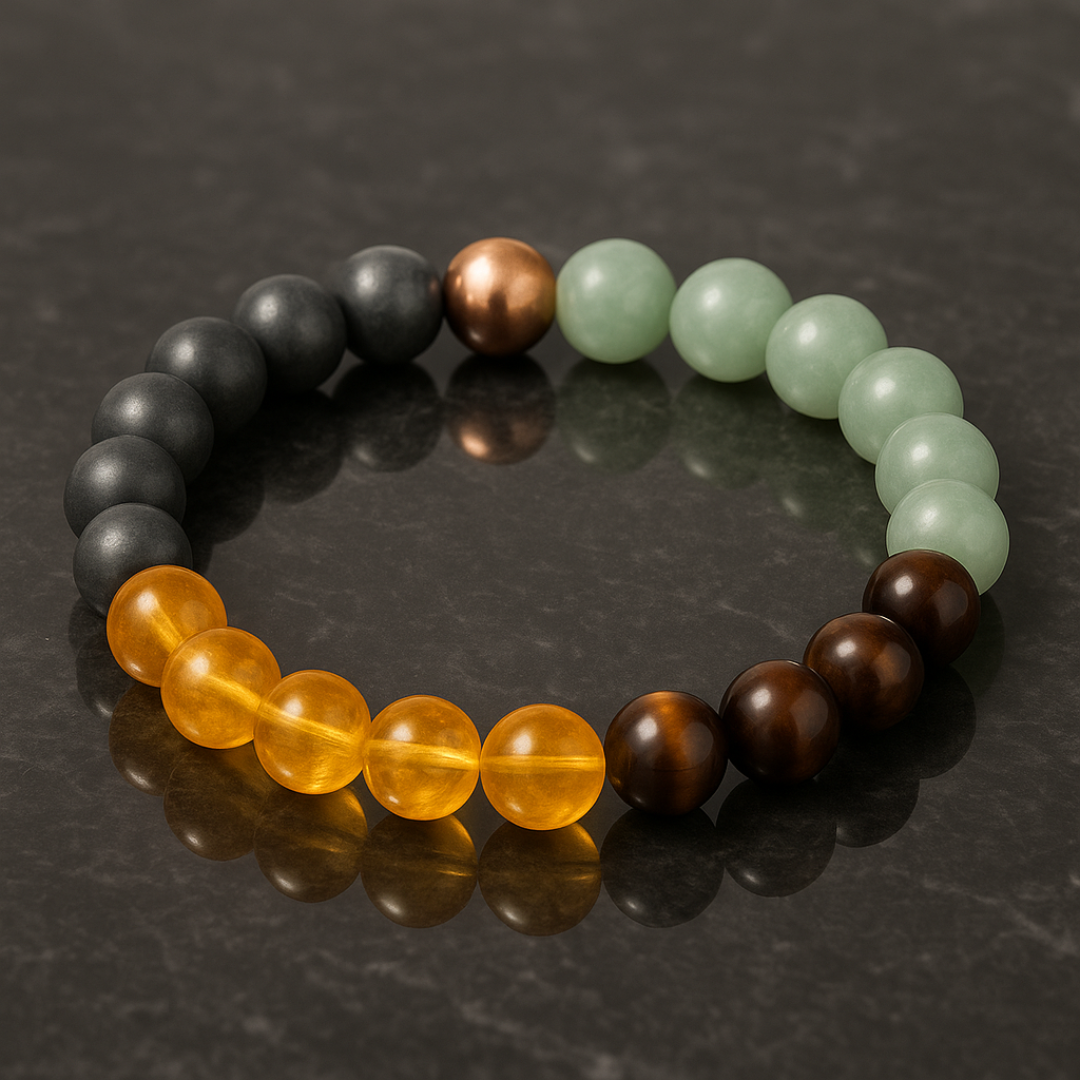 Money Magnet Bracelet | Natural Multi Crystal | 8 mm Beads | Lab Certified | AAA Grade | Healing Crystal