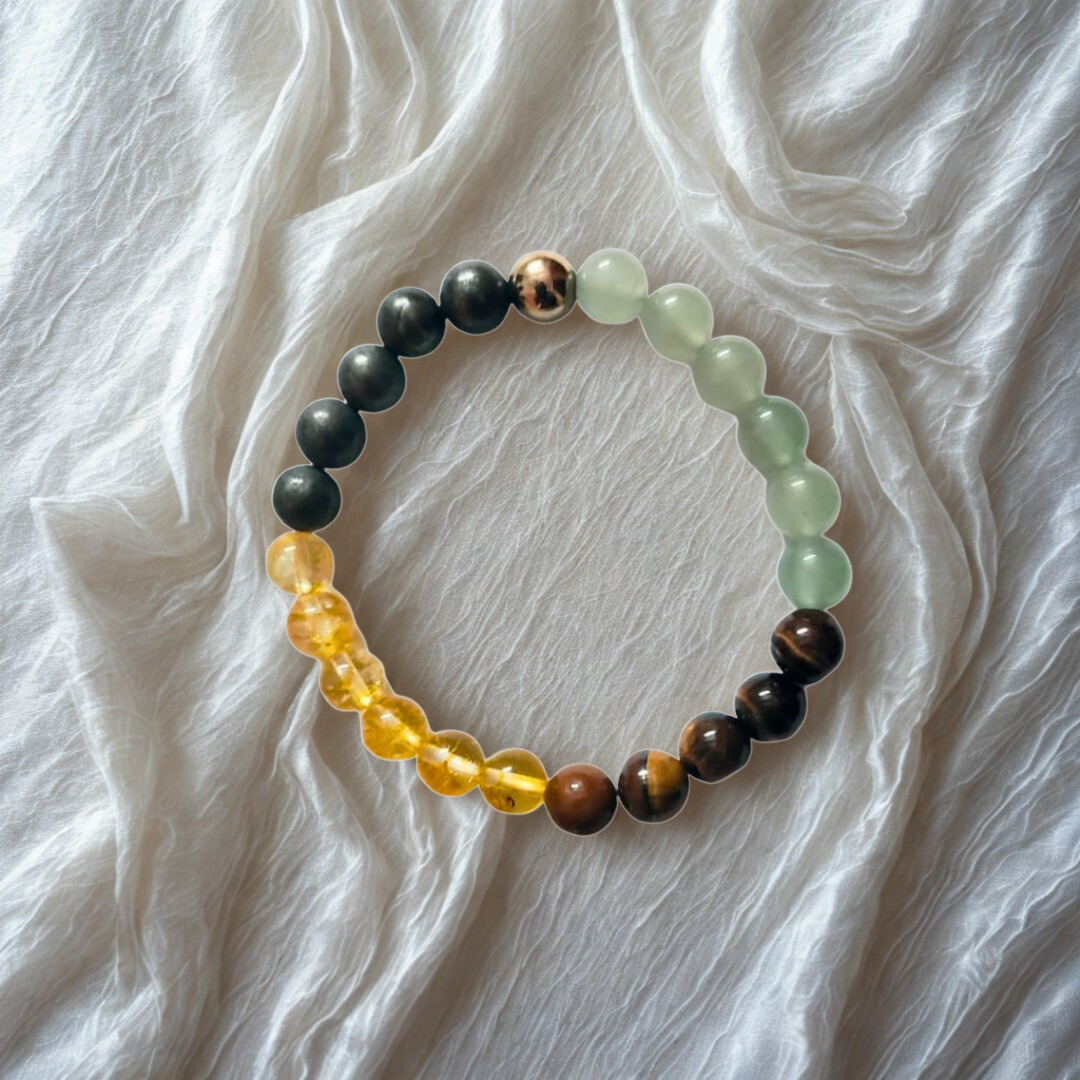 Money Magnet Bracelet | Natural Multi Crystal | 8 mm Beads | Lab Certified | AAA Grade | Healing Crystal