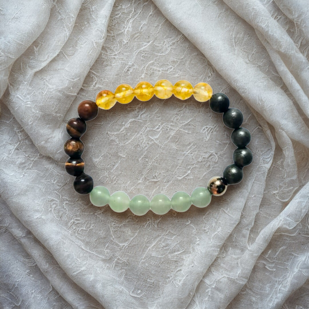 Money Magnet Bracelet | Natural Multi Crystal | 8 mm Beads | Lab Certified | AAA Grade | Healing Crystal