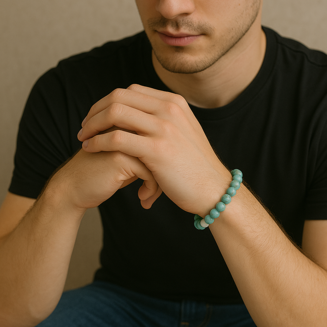 Natural Amazonite Gemstone Bracelet | 8 mm Beads | Lab Certified | AAA Grade | Healing Crystal