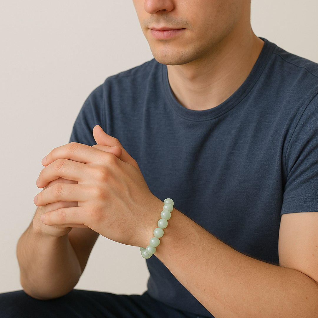 Natural Aquamarine Gemstone Bracelet | 8 mm Beads | Lab Certified | Premium Grade | Healing Crystal