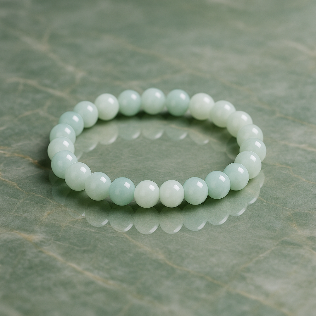 Natural Aquamarine Gemstone Bracelet | 8 mm Beads | Lab Certified | Premium Grade | Healing Crystal