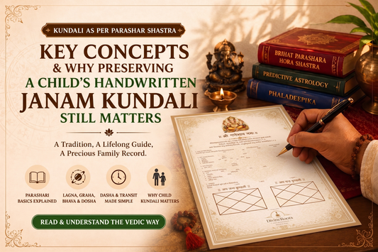 Understanding Kundali through Parashari principles and the tradition of preserving handwritten Janam Kundali