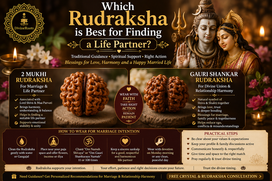 2 Mukhi Rudraksha and Gauri Shankar Rudraksha with Lord Shiva and Maa Parvati blessings for finding a life partner, marriage harmony and relationship support
