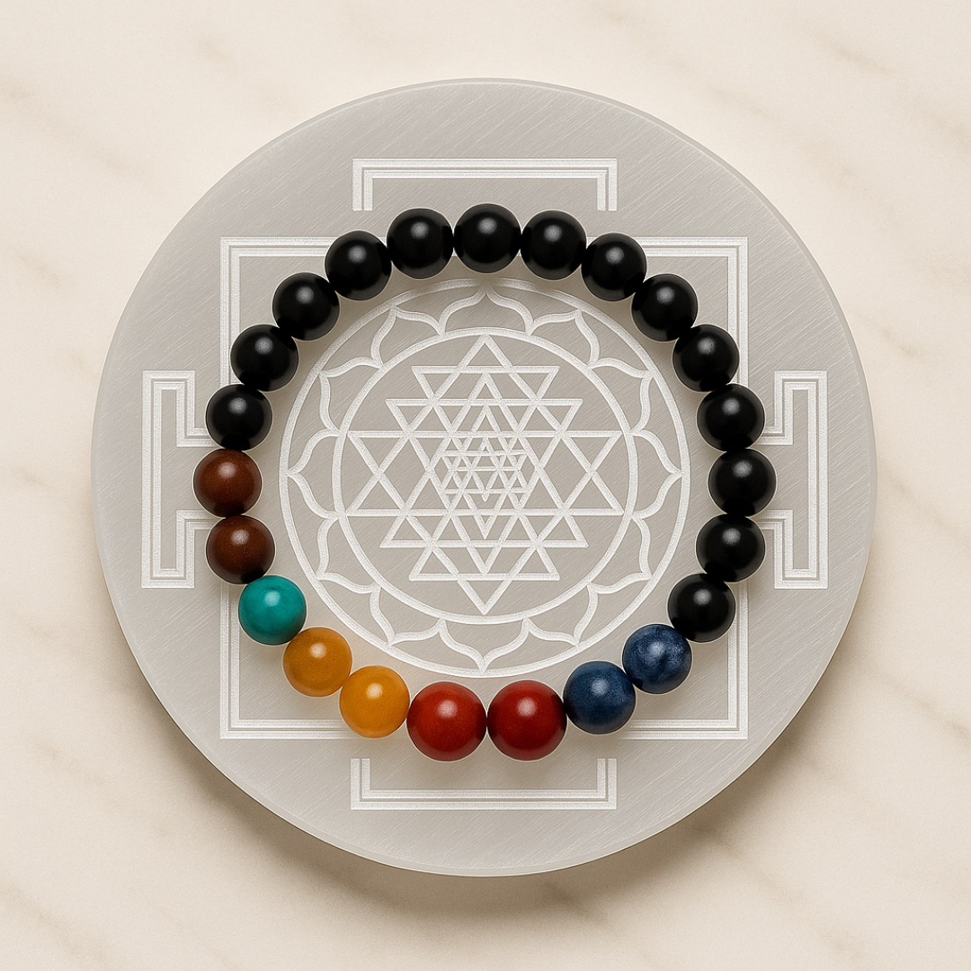 Sri Yantra Engraved Natural Selenite Plate | Round & Square | Premium Grade | For Crystal Cleansing, Meditation & Pooja