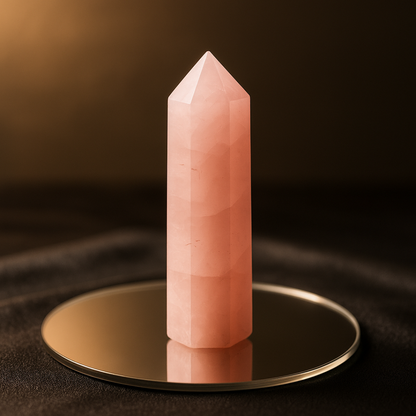 Natural Rose Quartz Crystal Tower | Premium Grade | Love, Healing & Meditation