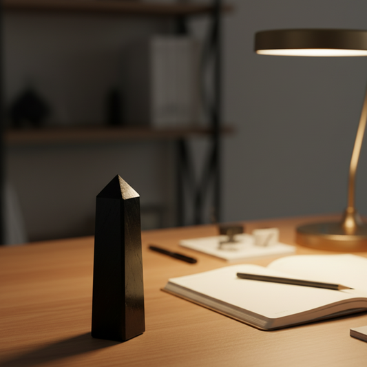 Black Tourmaline Crystal Tower | Premium Grade | Protection & Grounding