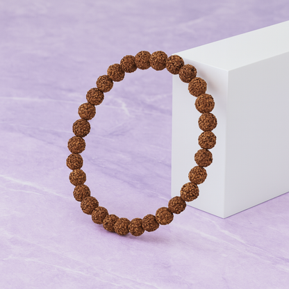 5 Mukhi Authentic Rudraksha Bracelet |8mm Beads | Premium Grade