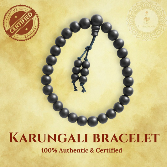 Natural Karungali Bracelet | 8mm Beads | Protection & Spiritual Power