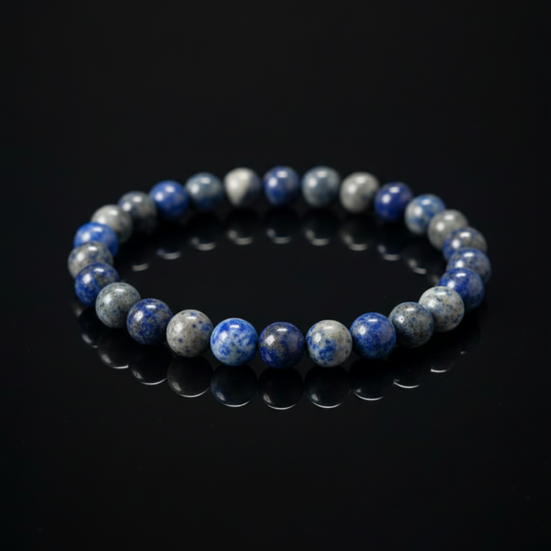 Natural Lapis Lazuli (Lajward) Bracelet | 8 mm Beads | Lab Certified | AAA Grade | Healing Crystal