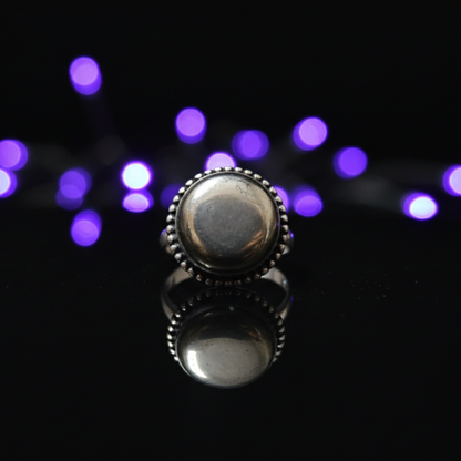 Natural Pyrite Ring (Polished) | Adjustable Free Size | Unisex | Oval, Round, Square, Rectangle