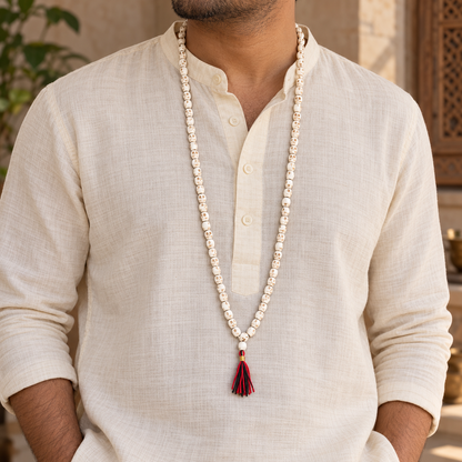 Ceramic Mund Mala for Maa Kali, Bhairava & Shiva | Narmund Kapal Mala | 8 mm, 10 mm & 12 mm