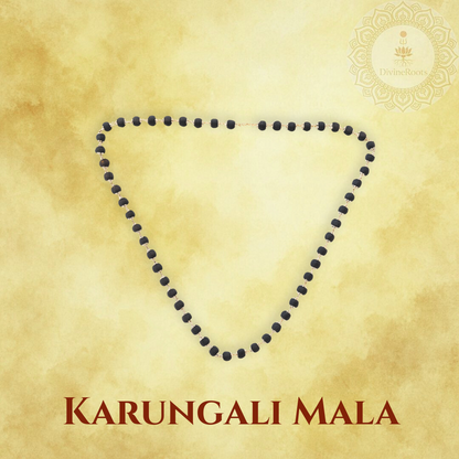 Karungali Mala – German Silver Chain | 26.5 inch | DivineRoots