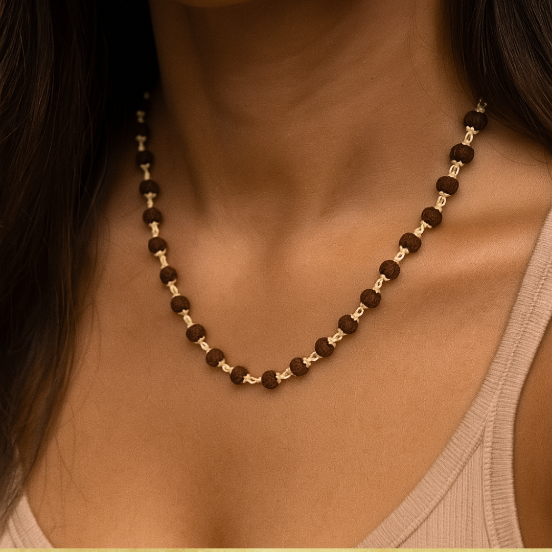 Karungali Mala – German Silver Chain | 26.5 inch | DivineRoots