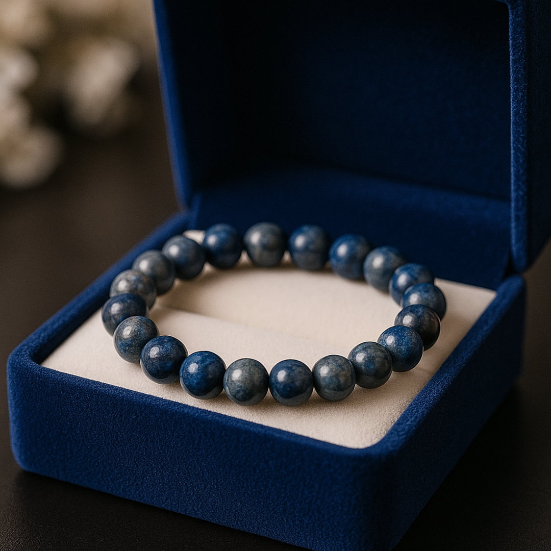 Natural Lapis Lazuli (Lajward) Bracelet | 8 mm Beads | Lab Certified | AAA Grade | Healing Crystal
