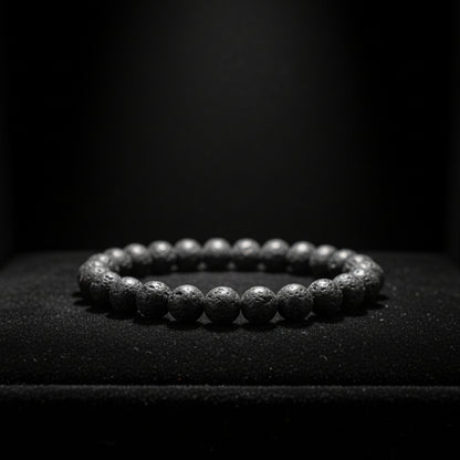 Natural Lava Stone Bracelet | 8 mm Beads | Lab Certified | AAA Grade