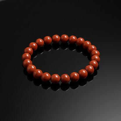 Natural Red Jasper Bracelet | 8 mm Beads | Lab Certified | AAA Grade | Healing Crystal